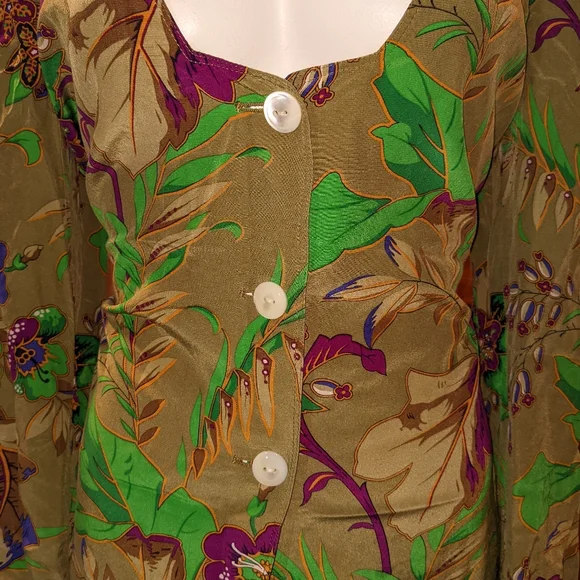 Genny Italian Silk Blouse - Picture 4 of 12